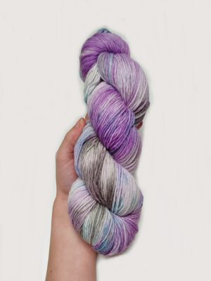 lavender sock 6-fach