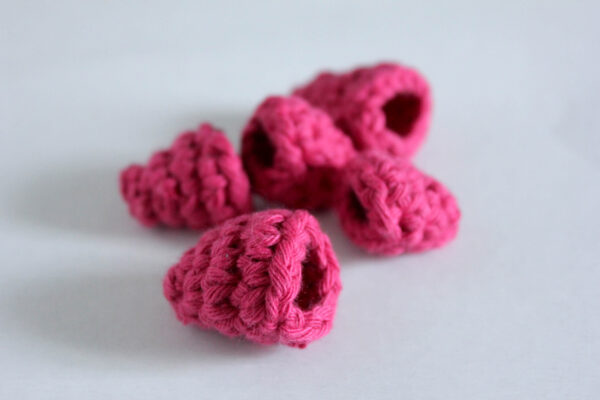 himbeeren häkeln häkelanleitung himbeeren